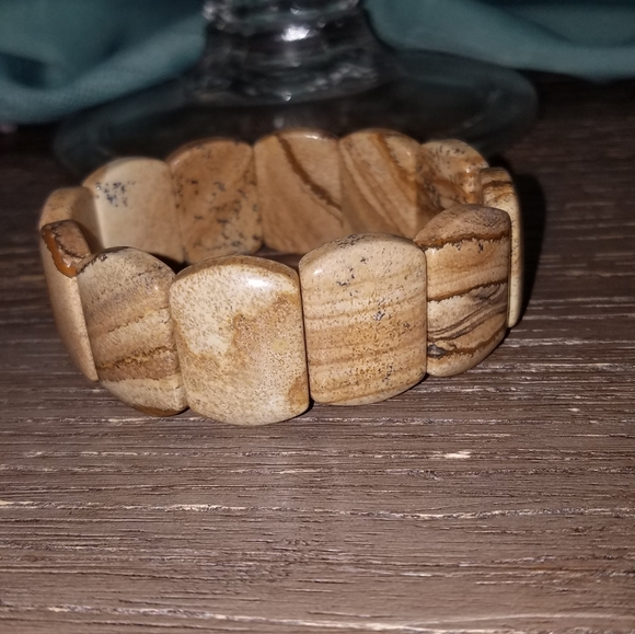 New Picture Jasper strech bracelet - Picture 7 of 7